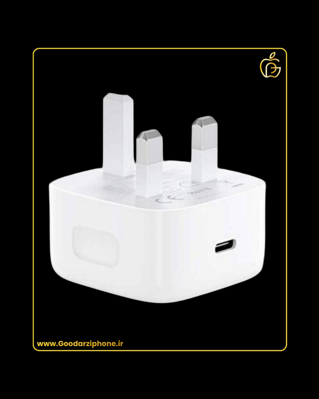 کله گی شارژر دیواری اپل 20 وات اورجینال USB C Adapter 20W