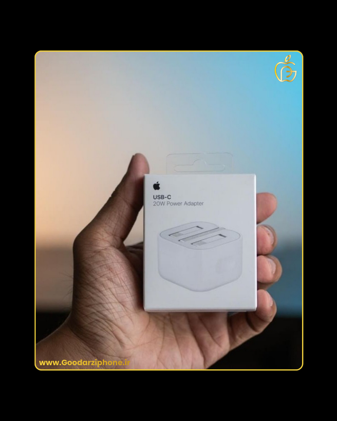 کله گی شارژر دیواری اپل 20 وات اورجینال USB C Adapter 20W