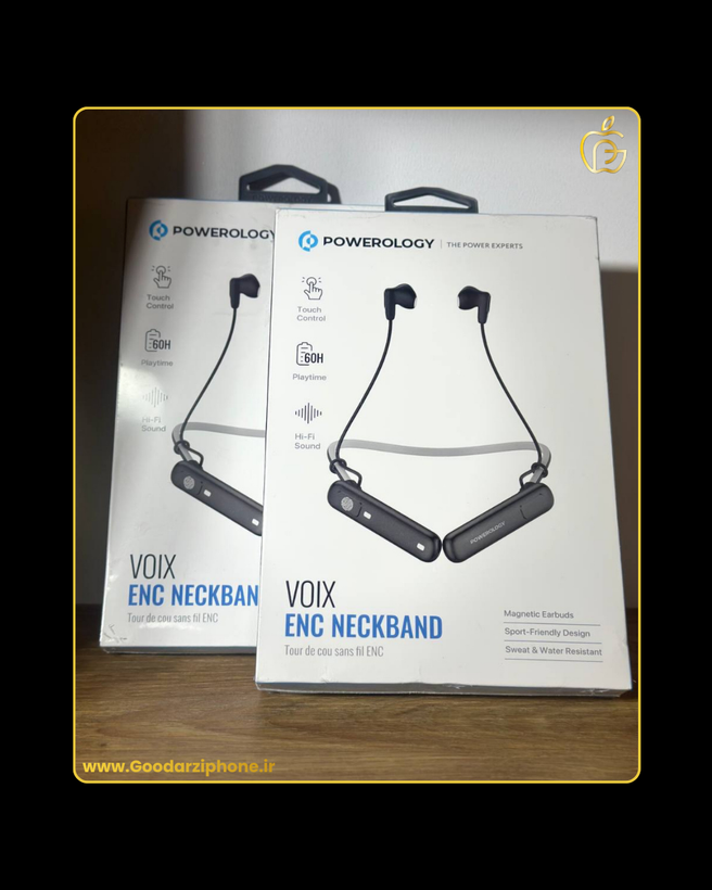 هندزفری گردنی پاورولوژی مدل Powerology VOIX ENC Neckband PWA23WNKB