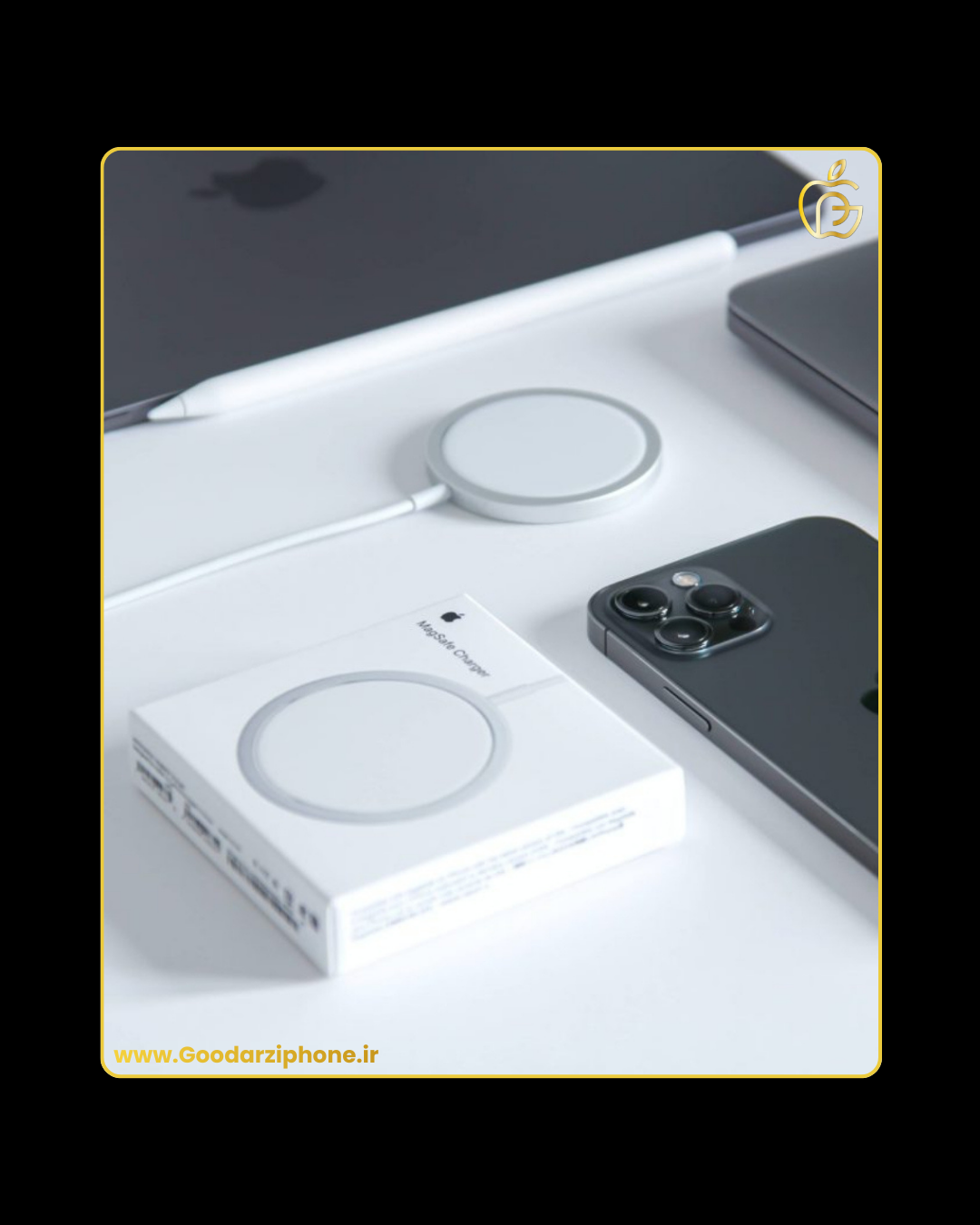 شارژر اپل استور مدل Apple MagSafe Charger 15W