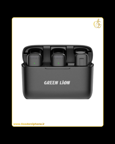 میکروفون بی سیم دووکاست تایپ سی گرین لاین مدل Green Lion GN2WMICTYCBK