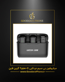 میکروفون بی سیم دووکاست تایپ سی گرین لاین مدل Green Lion GN2WMICTYCBK