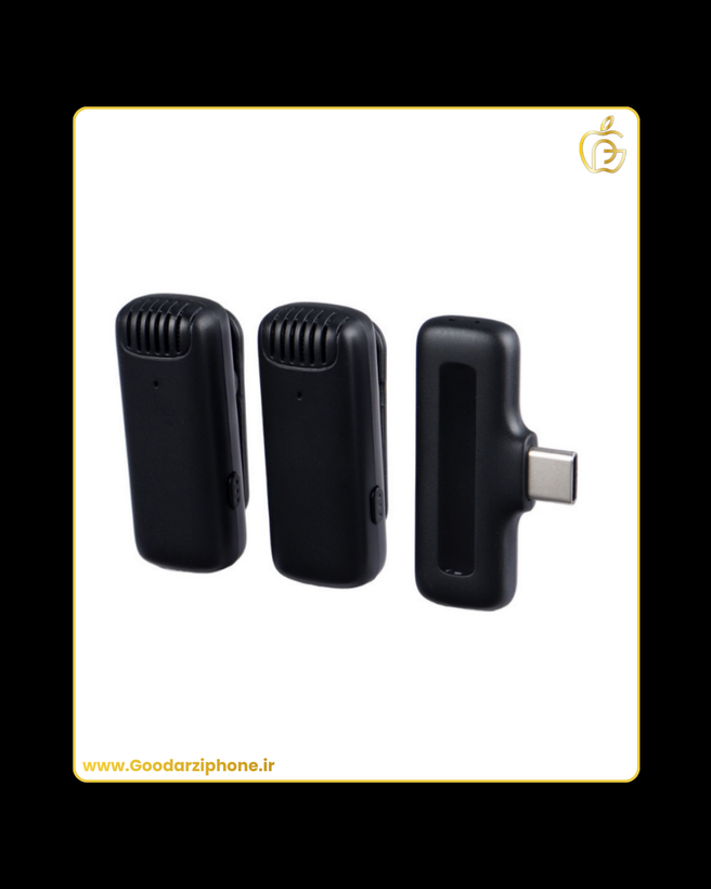 میکروفون بی سیم دووکاست تایپ سی گرین لاین مدل Green Lion GN2WMICTYCBK