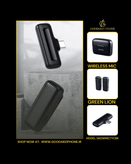میکروفون بی سیم دووکاست تایپ سی گرین لاین مدل Green Lion GN2WMICTYCBK