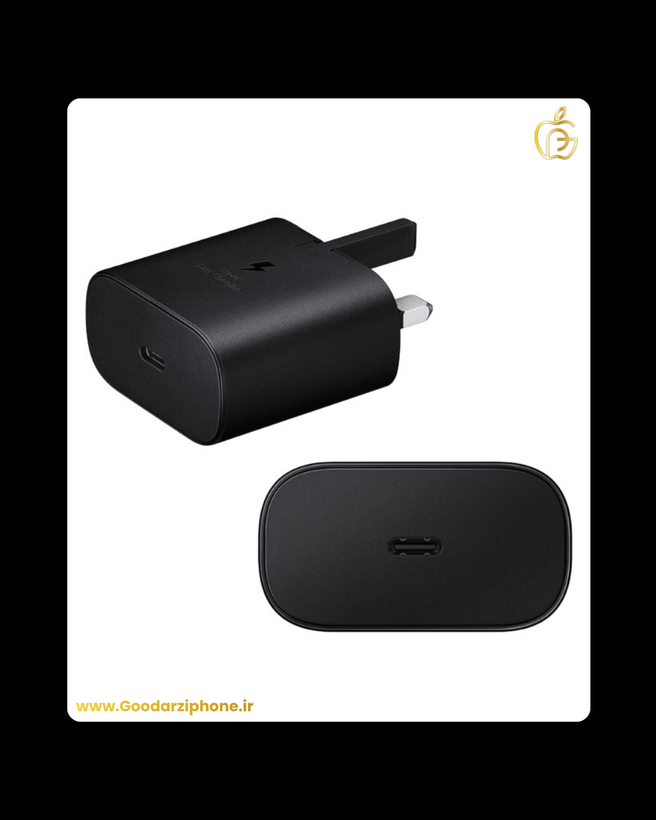 کله گی شارژر سامسونگ اورجینال سه پین 25 وات