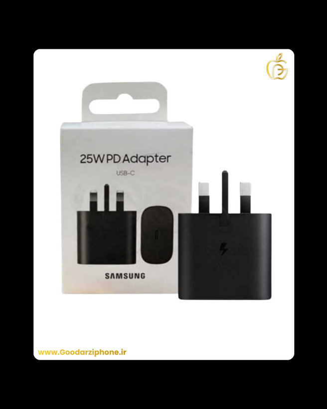کله گی شارژر سامسونگ اورجینال سه پین 25 وات