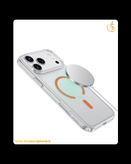 قاب کریستال شفاف آیفون مدل Green Lion MagSafe Carol Delgado Clear Case for iPhone 17 Series