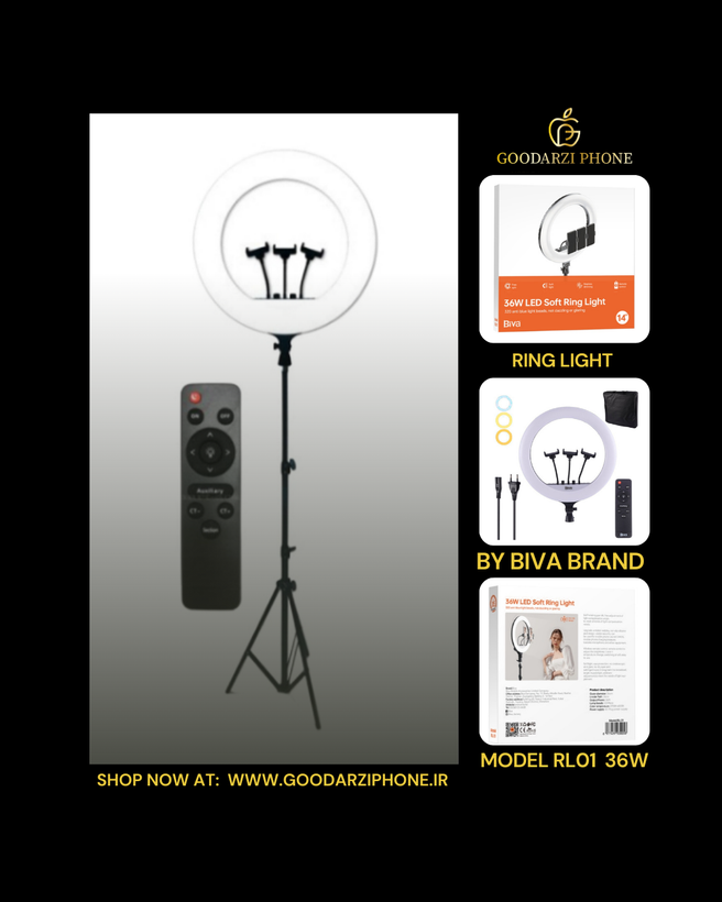 رینگ لایت بیوا مدل Ring Light BIVA RL01 36W