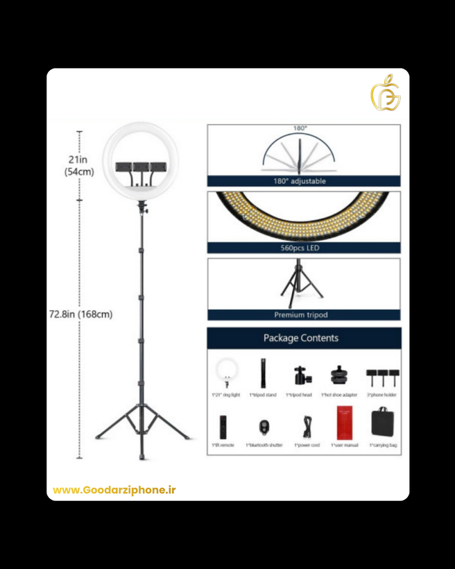 رینگ لایت بیوا مدل Ring Light BIVA RL01 36W