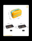 ظرف غذای برقی دو طبقه به همراه تخم مرغ آبپزکن با گنجایش 1.1 لیتر