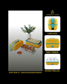 ظرف غذای برقی دو طبقه به همراه تخم مرغ آبپزکن با گنجایش 1.1 لیتر