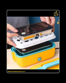 ظرف غذای برقی دو طبقه به همراه تخم مرغ آبپزکن با گنجایش 1.1 لیتر