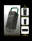 پاوربانک سولار مکس GREEN LION 50000mAh مدل GNSLRPB50KBK