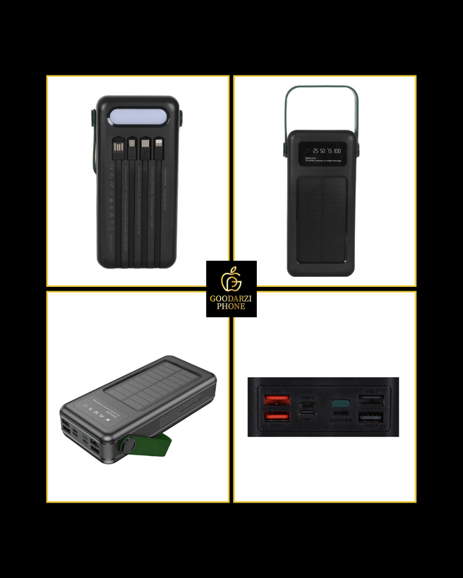 پاوربانک سولار مکس GREEN LION 50000mAh مدل GNSLRPB50KBK