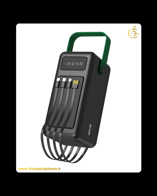 پاوربانک سولار مکس GREEN LION 50000mAh مدل GNSLRPB50KBK