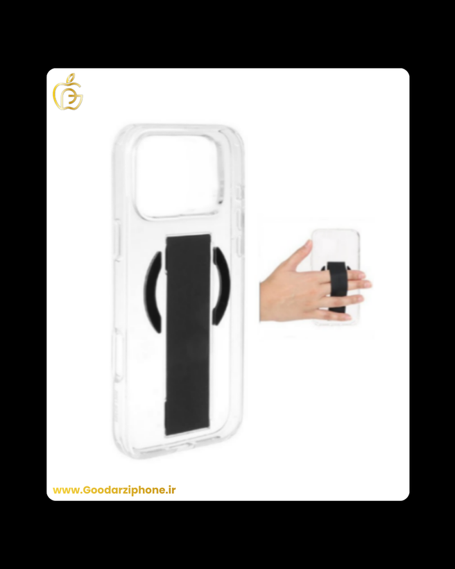 قاب شفاف اورجینال و دستگیره دار مدل Green Lion MagSafe Grip Case for iPhone 17 Pro/Pro Max