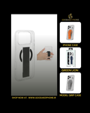 قاب شفاف اورجینال و دستگیره دار مدل Green Lion MagSafe Grip Case for iPhone 17 Pro/Pro Max