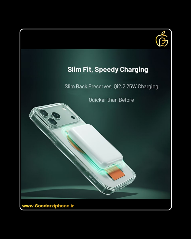 قاب شفاف اورجینال و دستگیره دار مدل Green Lion MagSafe Grip Case for iPhone 17 Pro/Pro Max