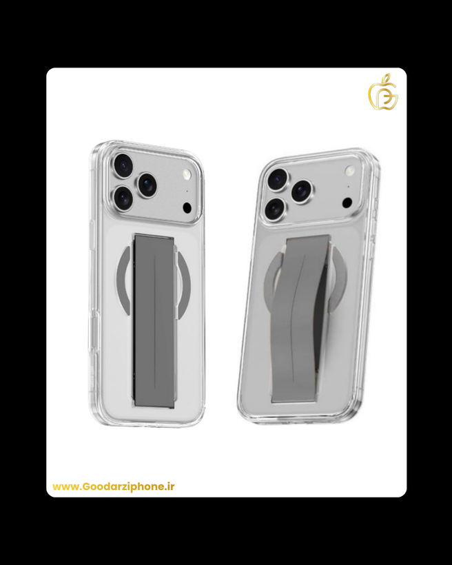 قاب شفاف اورجینال و دستگیره دار مدل Green Lion MagSafe Grip Case for iPhone 17 Pro/Pro Max