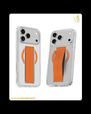 قاب شفاف اورجینال و دستگیره دار مدل Green Lion MagSafe Grip Case for iPhone 17 Pro/Pro Max