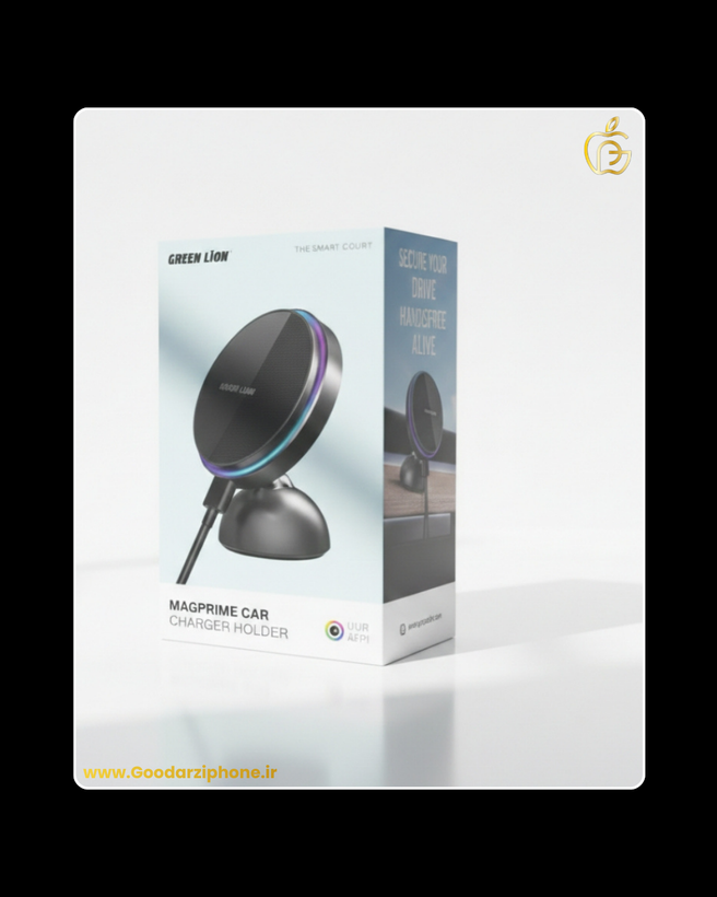 نگهدارنده و شارژر خودرو مگ پرایم گرین لاین Green Magprime Car Charger Holder