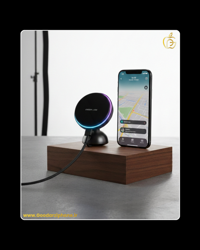 نگهدارنده و شارژر خودرو مگ پرایم گرین لاین Green Magprime Car Charger Holder