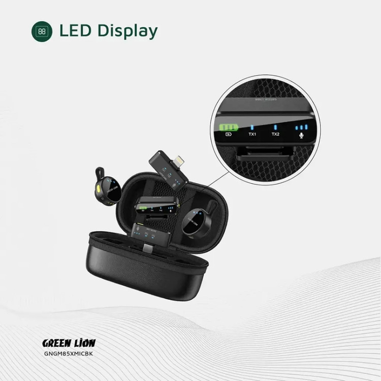 میکروفون بیسیم 3 در1 مدل GM-85X گرین لاین Green Lion GM-85X 3In1 Wireless Microphone