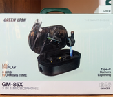 میکروفون بیسیم 3 در1 مدل GM-85X گرین لاین Green Lion GM-85X 3In1 Wireless Microphone