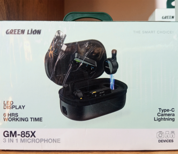 میکروفون بیسیم 3 در1 مدل GM-85X گرین لاین Green Lion GM-85X 3In1 Wireless Microphone